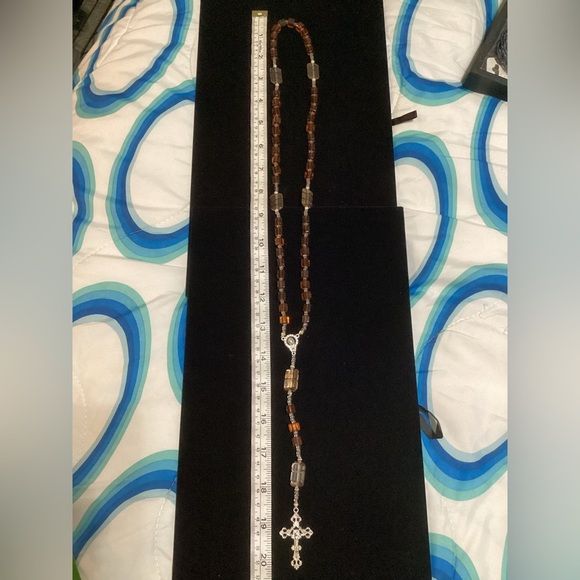 New handmade Rosary/necklace with cross - #174 - Picture 8 of 9